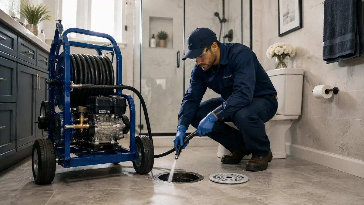 Bathroom Drain Hydro Jetting in Santa Clara