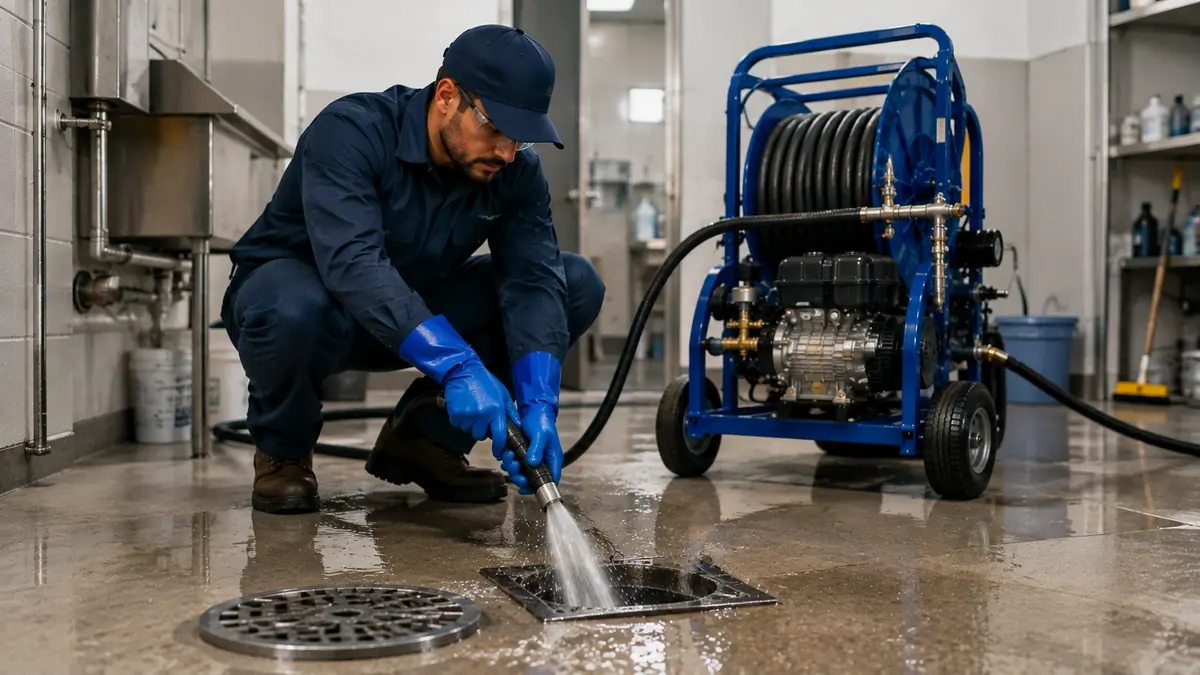 Floor Drain Hydro Jet Cleaning in Santa Clara