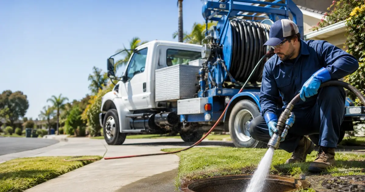 Hydro jet sewer cleaning Santa Clara