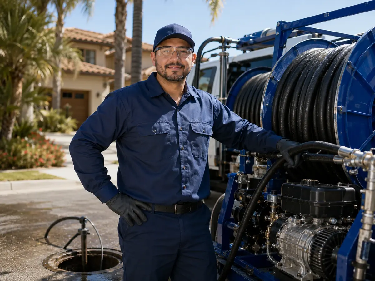 Hydro jet sewer cleaning in Santa Clara