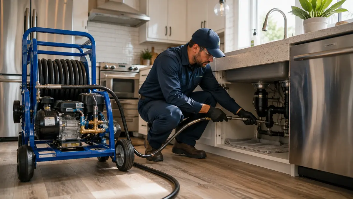 Kitchen Drain Hydro Jetting in Santa Clara