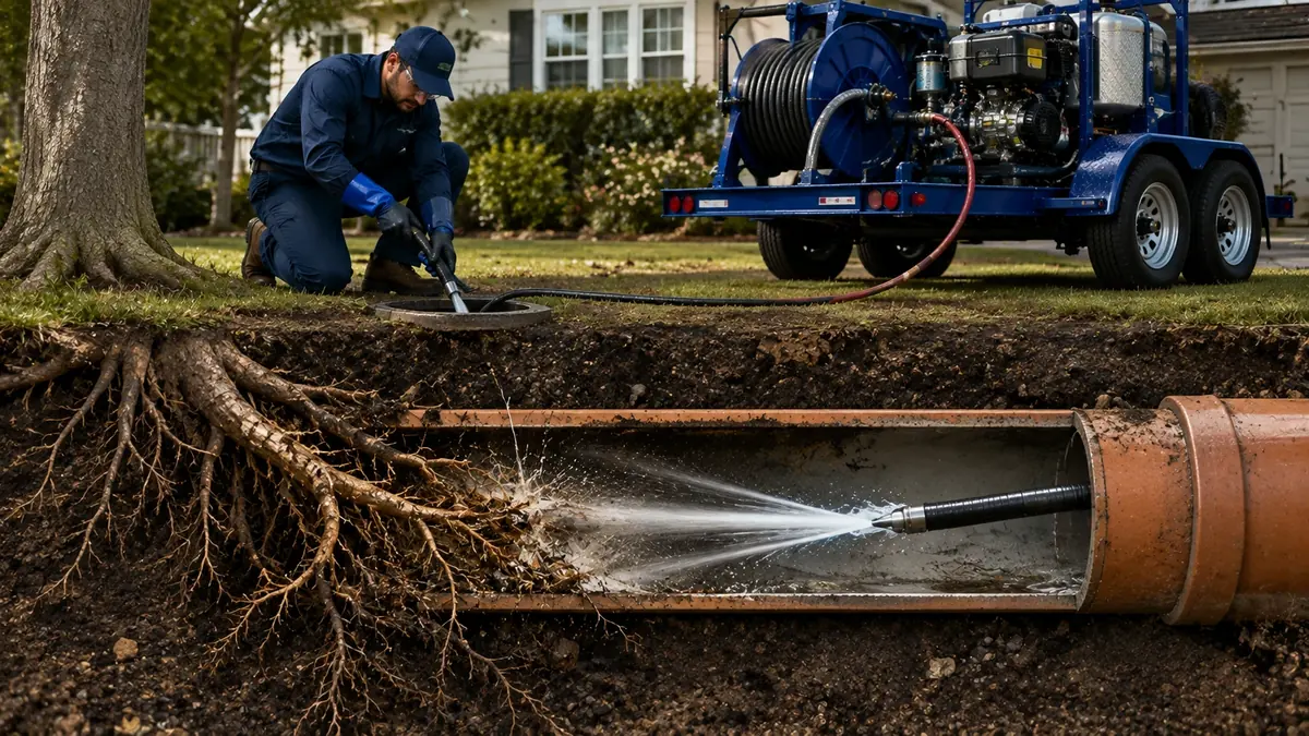 Tree Root Removal with Hydro Jetting in Santa Clara